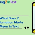 What Does 2 Exclamation Marks Mean in Text